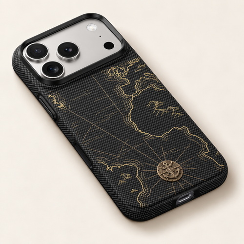 Navigator case — angled rear studio view