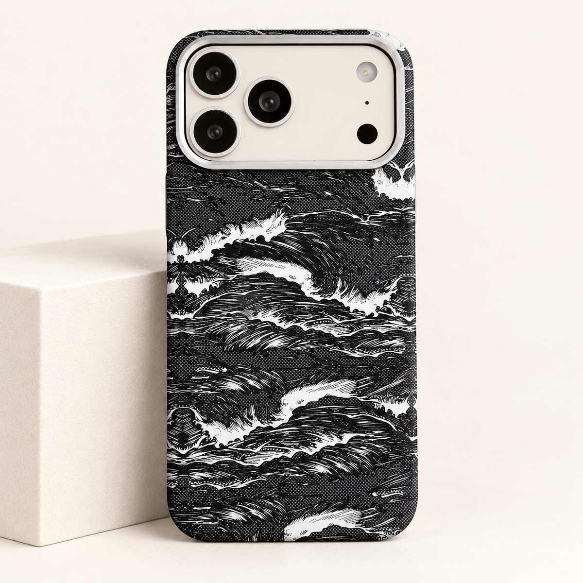 RAYFER Wave case — Black / White