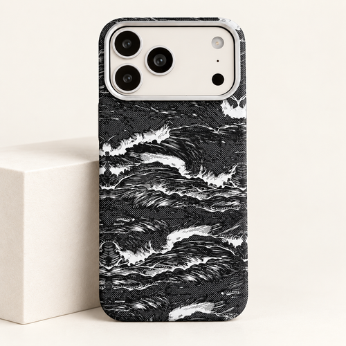 RAYFER Wave case — Black / White