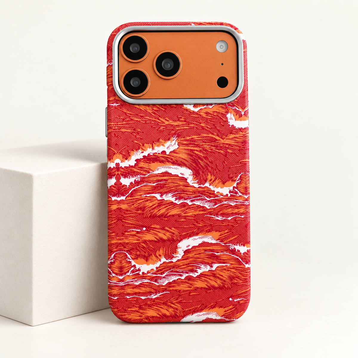 RAYFER Wave case — Red / Gold